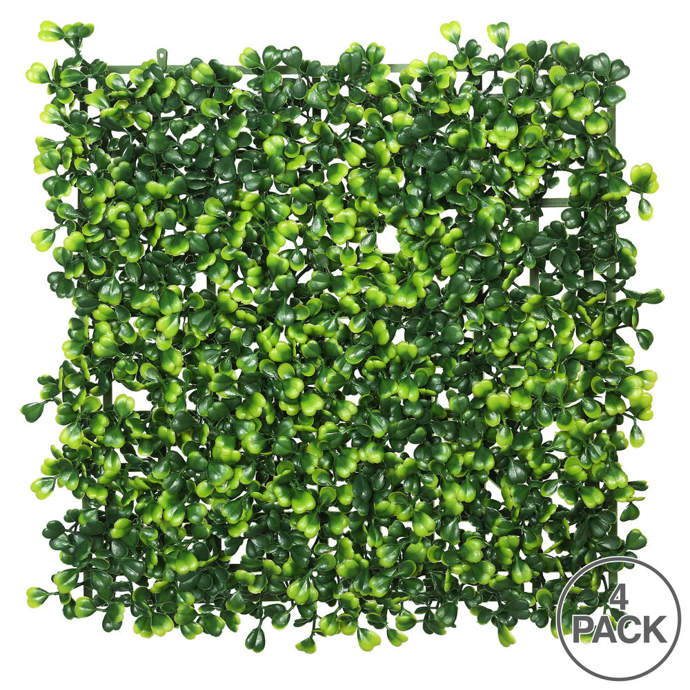 Vickerman 10" Artificial Green Square Boxwood Matt 4 Per Pack.