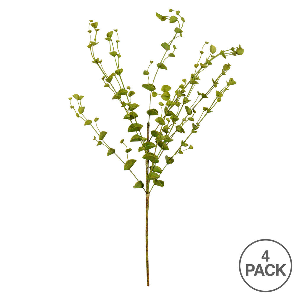 Vickerman 27" Artificial Green Eucalyptus Spray. Includes 4 sprays per pack.