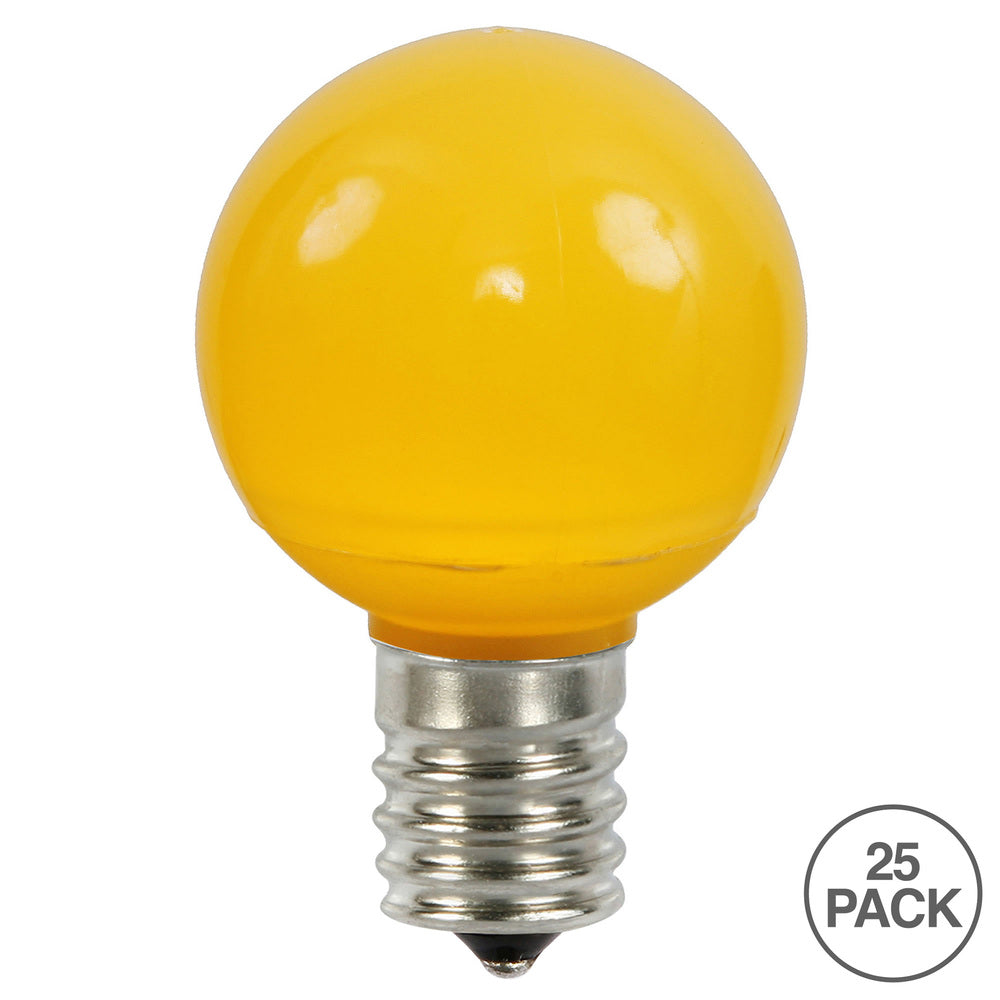 Vickerman G50 Yellow Ceramic LED Replacement Bulb package of 25