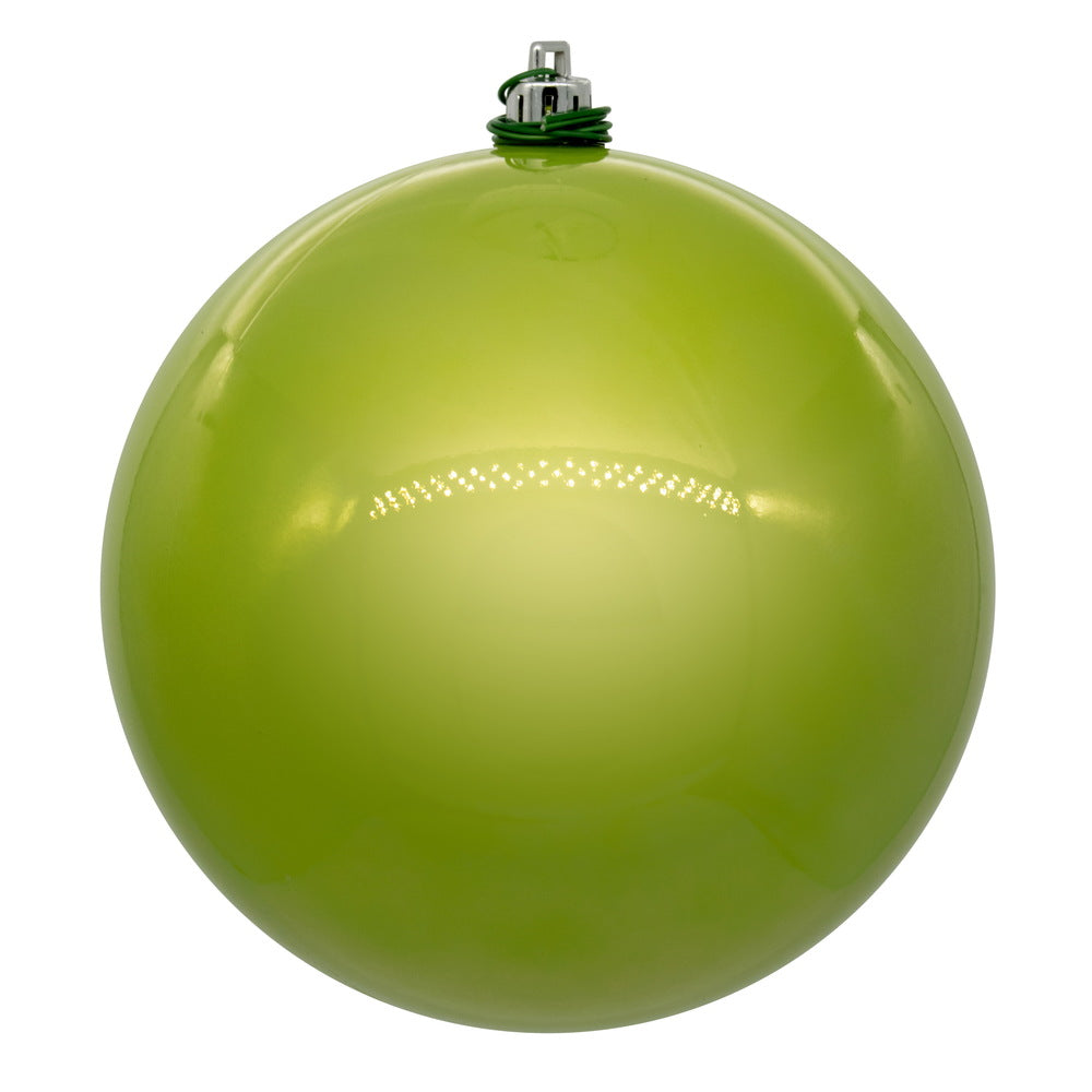 Vickerman 4" Celadon Pearl UV Drilled Ball Ornament 6 per bag.