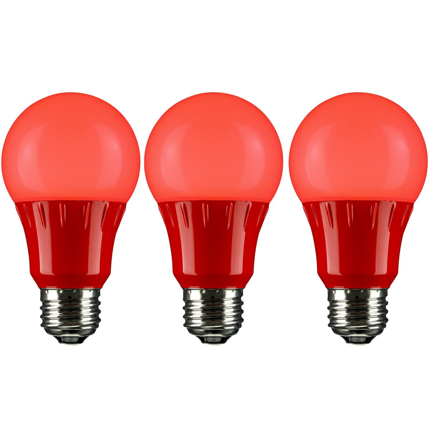 Sunlite LED A Type Colored 3W Light Bulb Medium (E26) Base, Red
