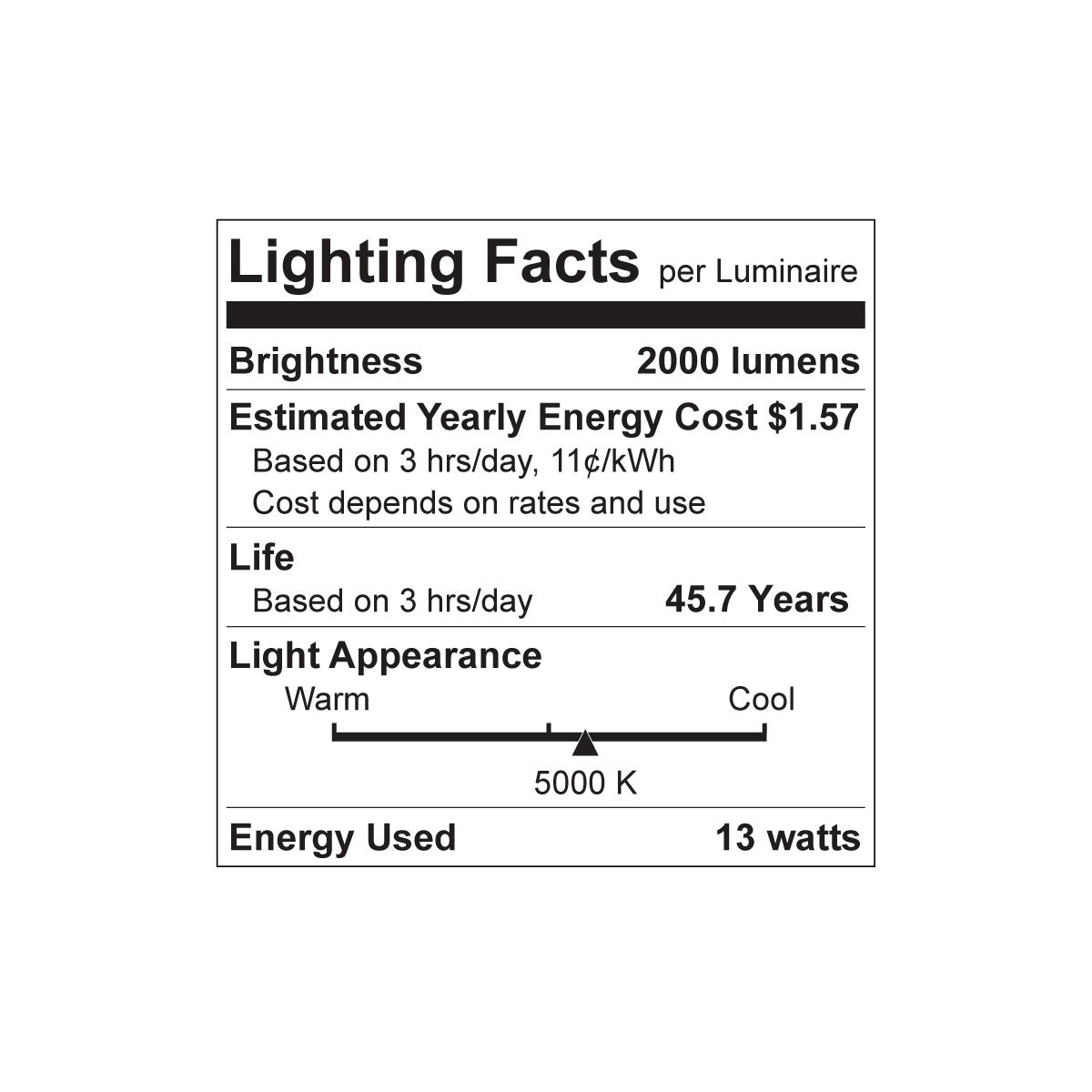 Luxrite Retrofit Tube LED13T8/50K/48/CL/UNV3 5000K Bright White
