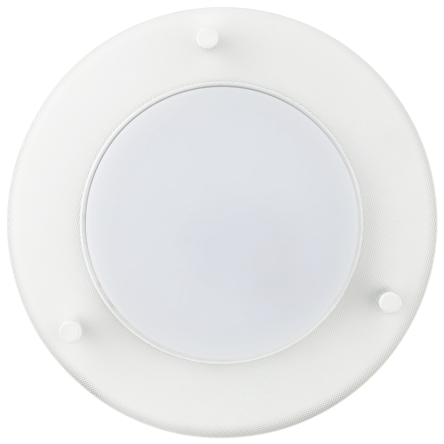 Sunlite 88675 LED 8 Inch Floating Glass Flushmount Ceiling Light Fixture, 2 Pack, 17 Watts (80W Equivalent), 1200 Lumens, 3000K Warm-White, Dimmable, 15,000 Hr Lifespan, White, For Entryways & Kitchen