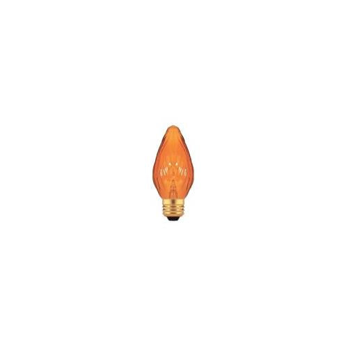 Bulbrite 25F15A 25 Watt Incandescent F15 Fiesta Bulb, Medium Base, Amber