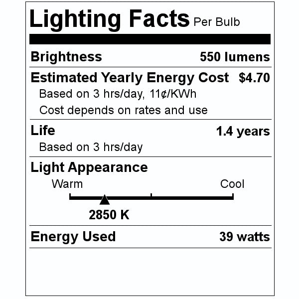 Sylvania 16156 39-Watt PAR30 Long Neck Halogen Reflector Wide Flood
