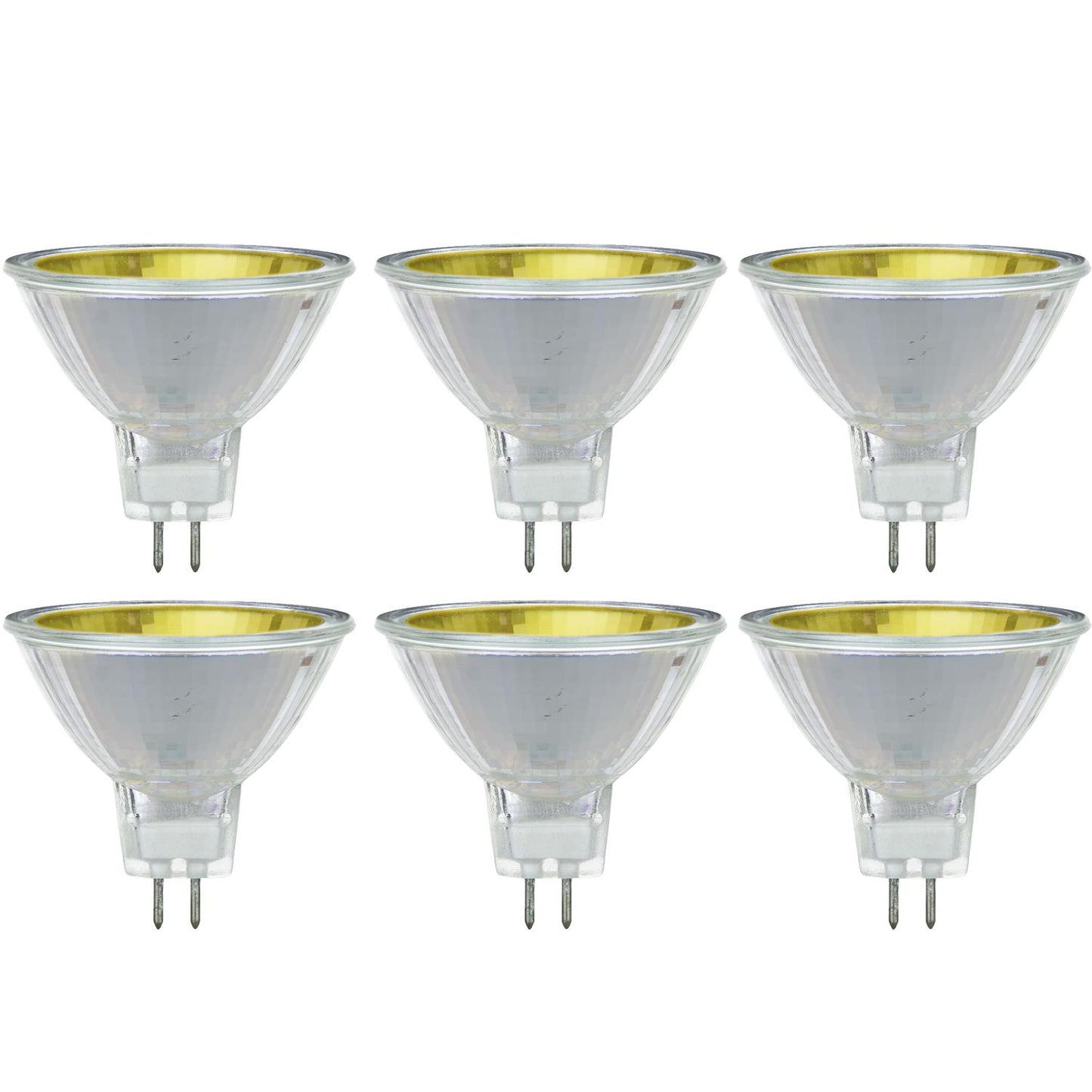 Sunlite 66110 50MR16/NSP/12V/B Color MR16 12° Narrow Spot Halogen Light Bulb, 50-Watt, 12-Volt, GU5.3 2-Pin Base, Cover Glass, Dimmable, 2,000 Hour Life Span, Yellow 1 Pack