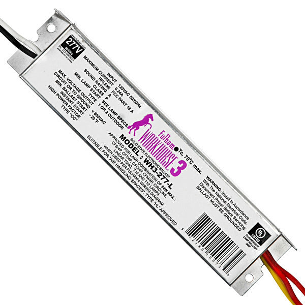 Fulham Workhorse 3 WH3-277-L (2) Lamp - 277 Volt - Instant Start - 0.87 Ballast Factor