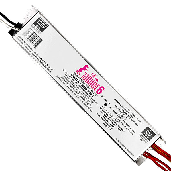 Fulham Workhorse 6 WH6-120-L (2) Lamp - 120 Volt - Instant Start - 0.87 Ballast Factor