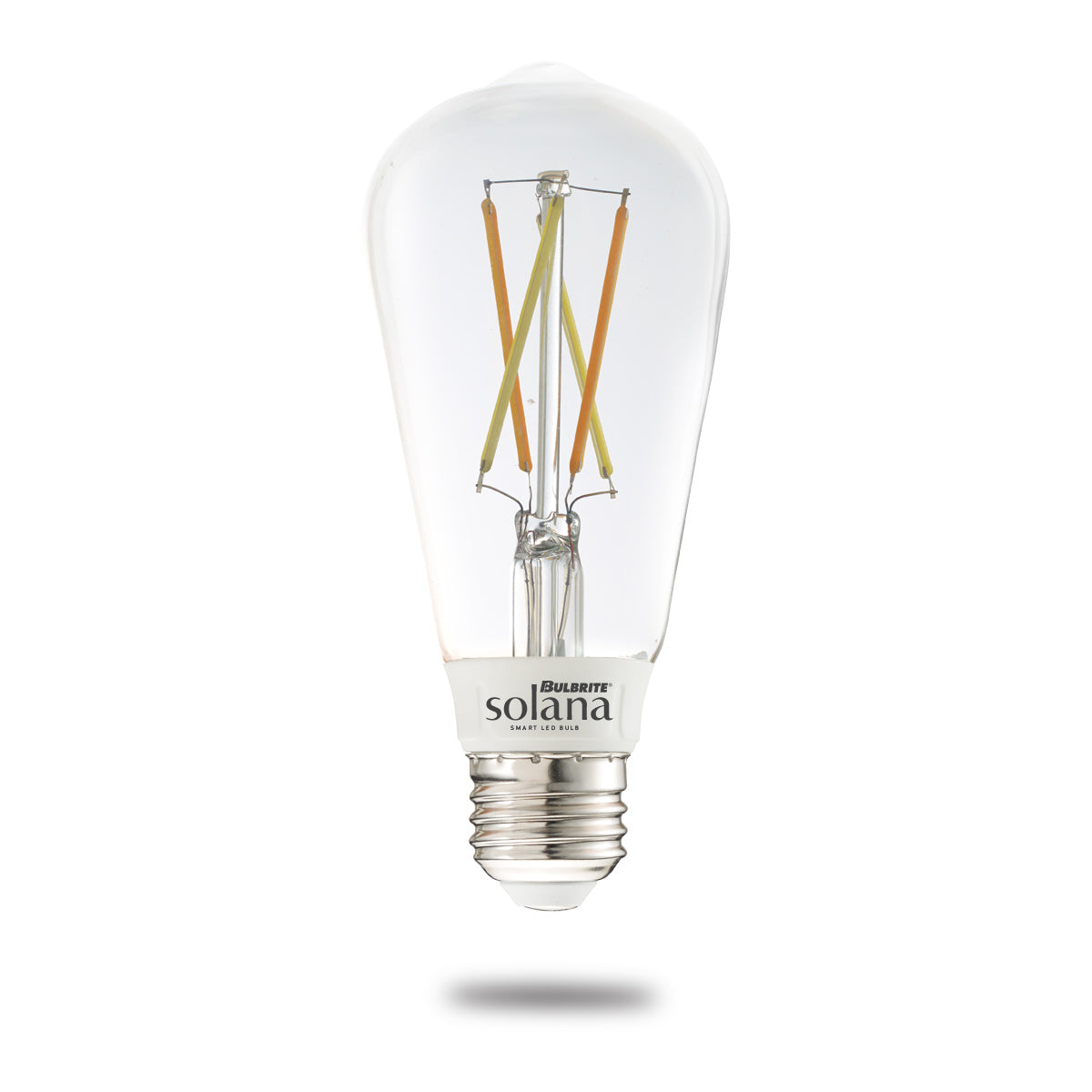 Bulbrite Solana ST18 WiFi Connected Edison Filament LED Smart Light Bulb, 60 watt Equivalent, Bright White