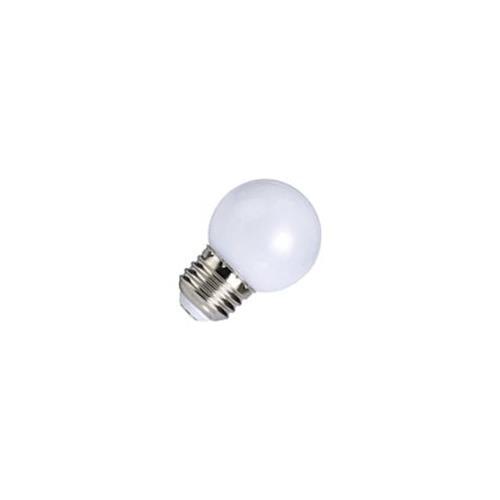 Bulbrite LED/G14W 1 Watt Ambient LED Color Light G14 Bulb, Medium Base, White