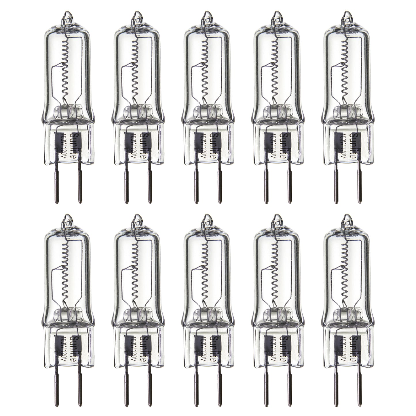 Sunlite 100 Watt, Single Ended T3.5, GY6.35 Bi-Pin Base, Clear