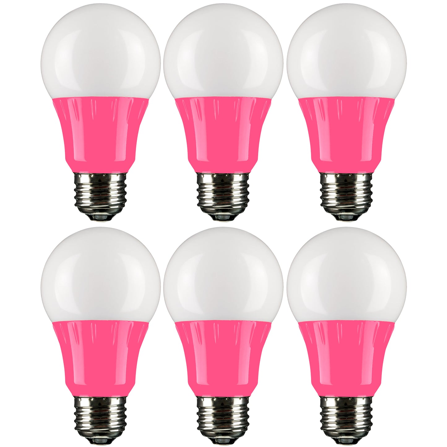 A19/3W/P/LED/6PK* PINK SUNLITE (amazon)