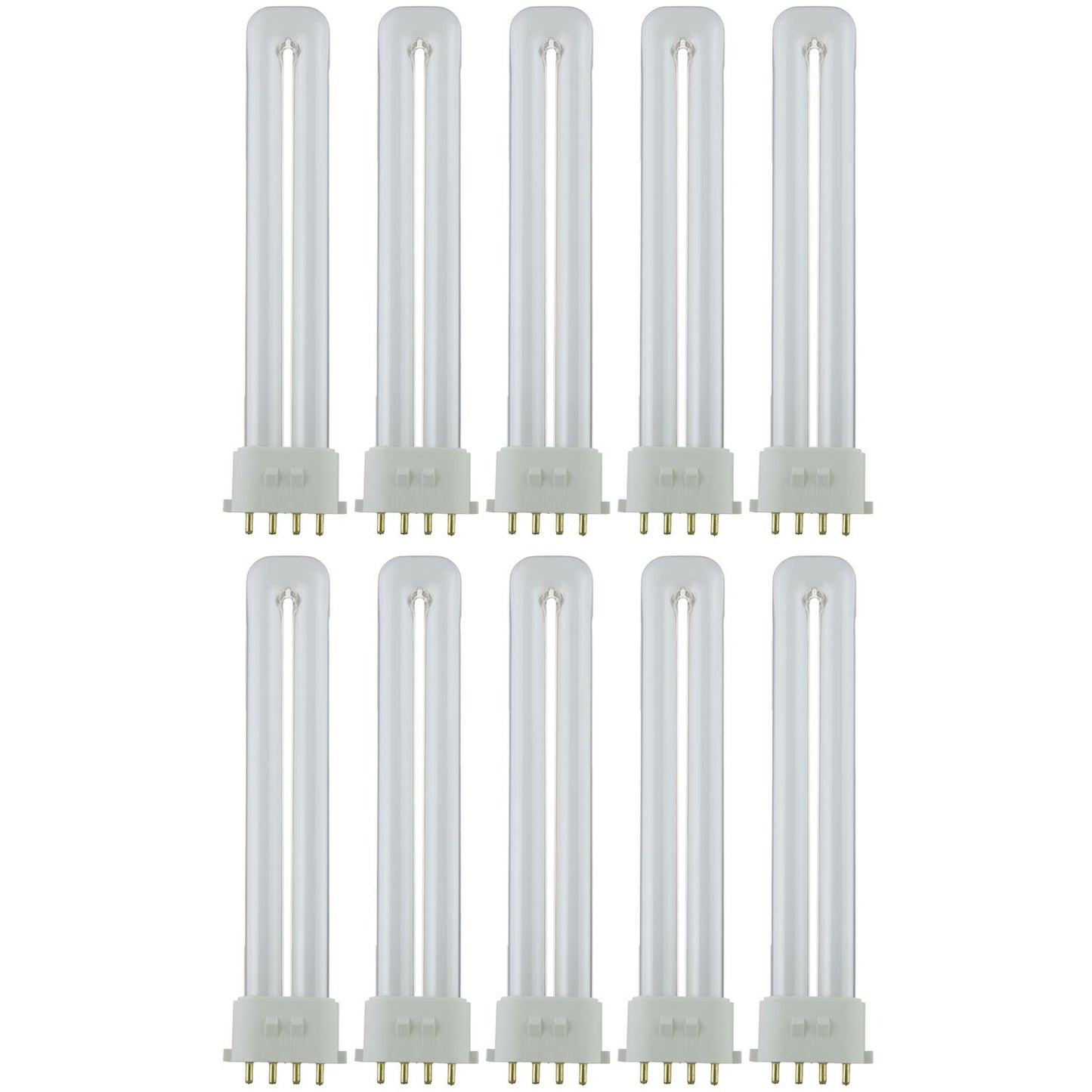 Sunlite 13 Watt PL 4-Pin Single U-Shaped Twin Tube, 2GX7 Base, Warm White