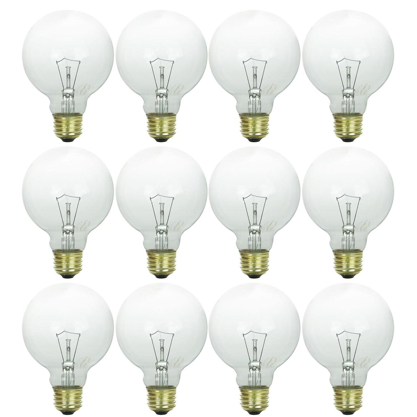 Sunlite Incandescent 60 Watt G25 Globe 540 Lumens Clear Light Bulb