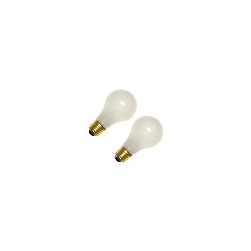Bulbrite 25A/220 25 Watt High Voltage Incandescent A19, Medium Base, Frost, 220 Volt, 2-Pack
