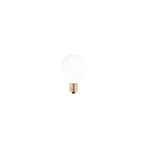 Bulbrite 10G12WH 10 Watt Incandescent G12 Globe, Candelabra Base, White