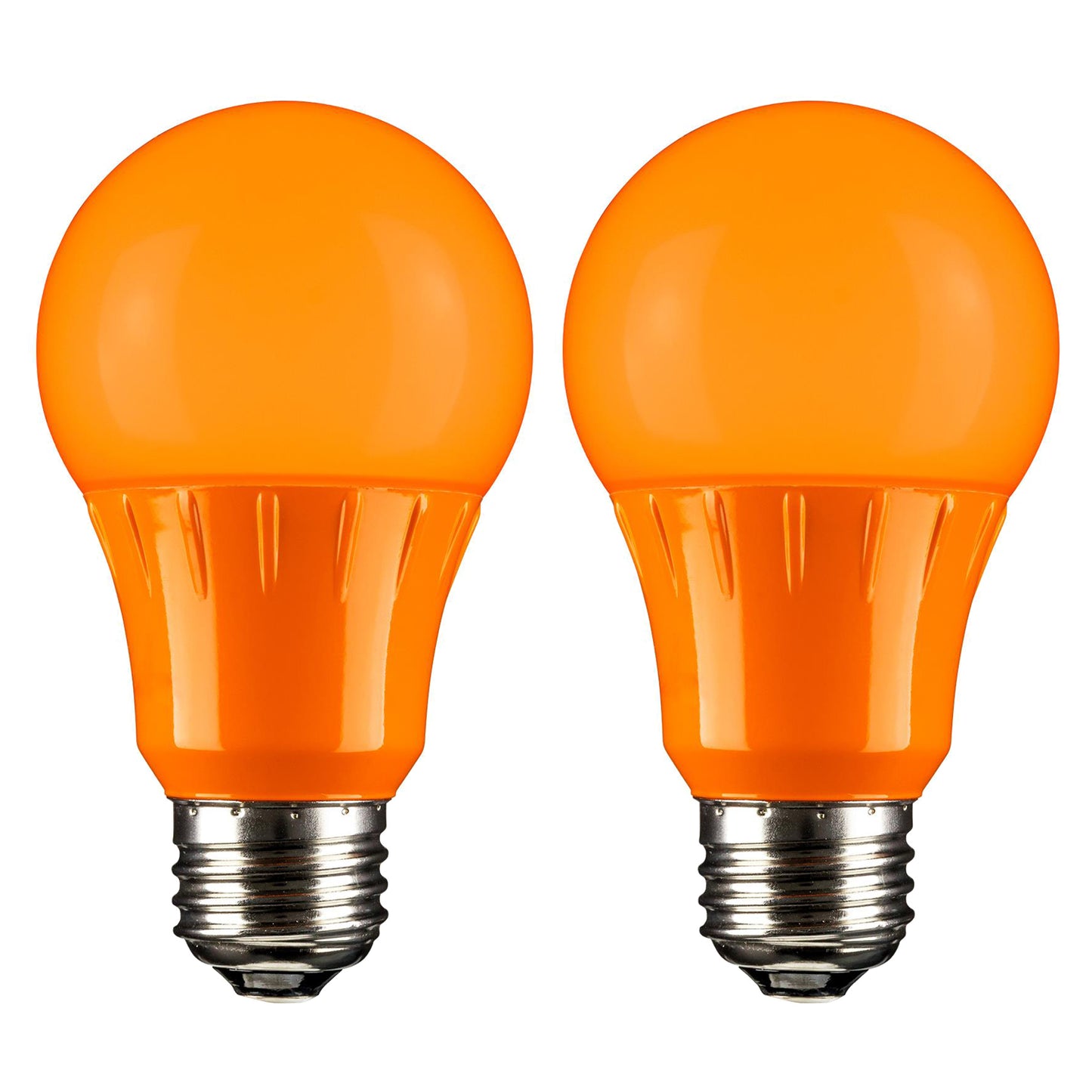Sunlite LED A Type Colored 3W Light Bulb Medium (E26) Base, Orange