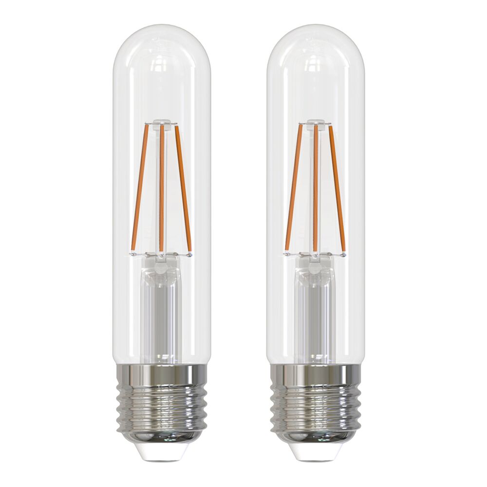 Bulbrite Pack of (2) 3 Watt Dimmable Clear Filament T9 Medium (E26) LED Light Bulb - 250 Lumens, 3000K