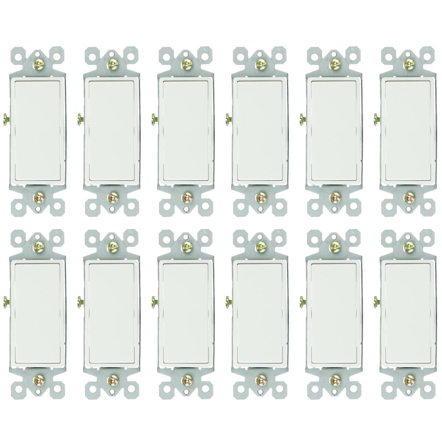 Sunlite 08130 E511 3 Way Grounded Rocker Switch White