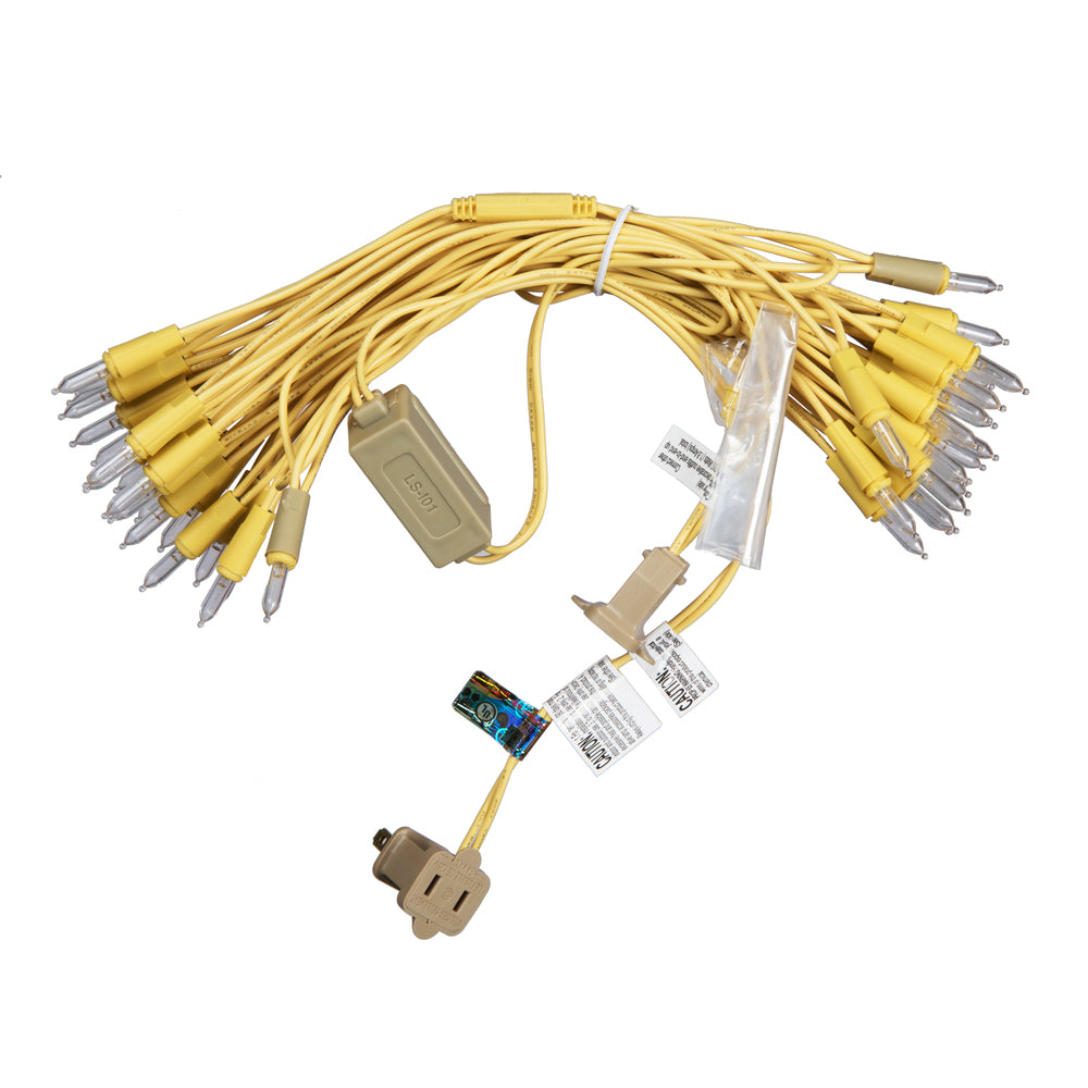 Vickerman 50 Light LED Warm White Dura-Lit Mini Lights, Copper Wire- 2 Pack