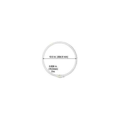 Bulbrite FC9T5/830 9 Watt Fluorescent Circline T5 Bulb, 800 Series, 2GX13 Base, Soft White
