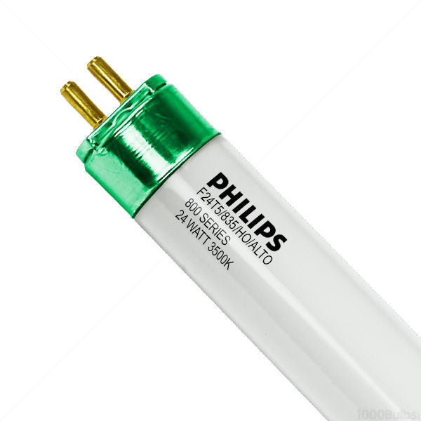 Philips 29020-5 - F24T5/835/HO/ALTO - High Output T5s 24 Watt - 3500K - 22 in - 2000 Lumens - 800 Series Phosphors