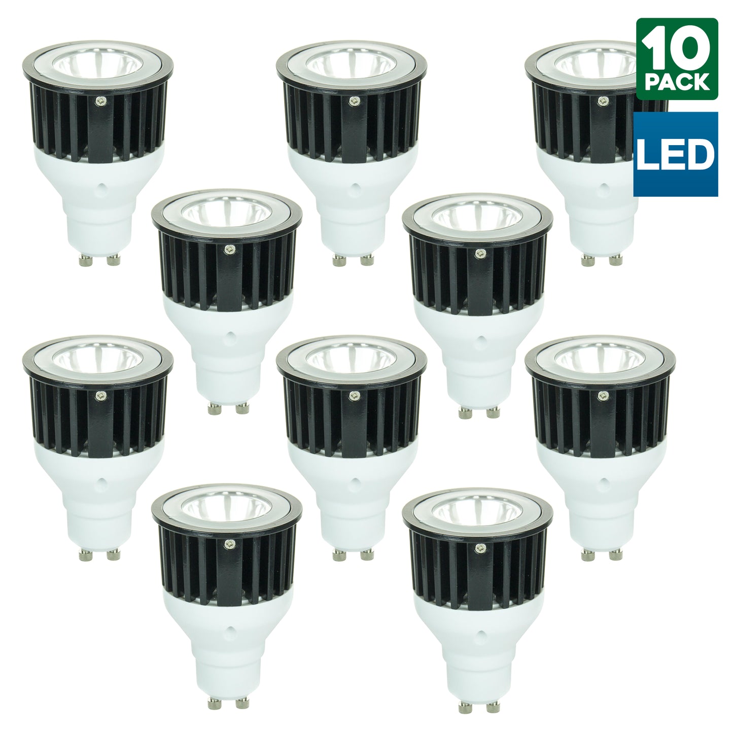 Sunlite 80237 MR16 Mini Reflector, 80 Lumens, GU10 Base, White