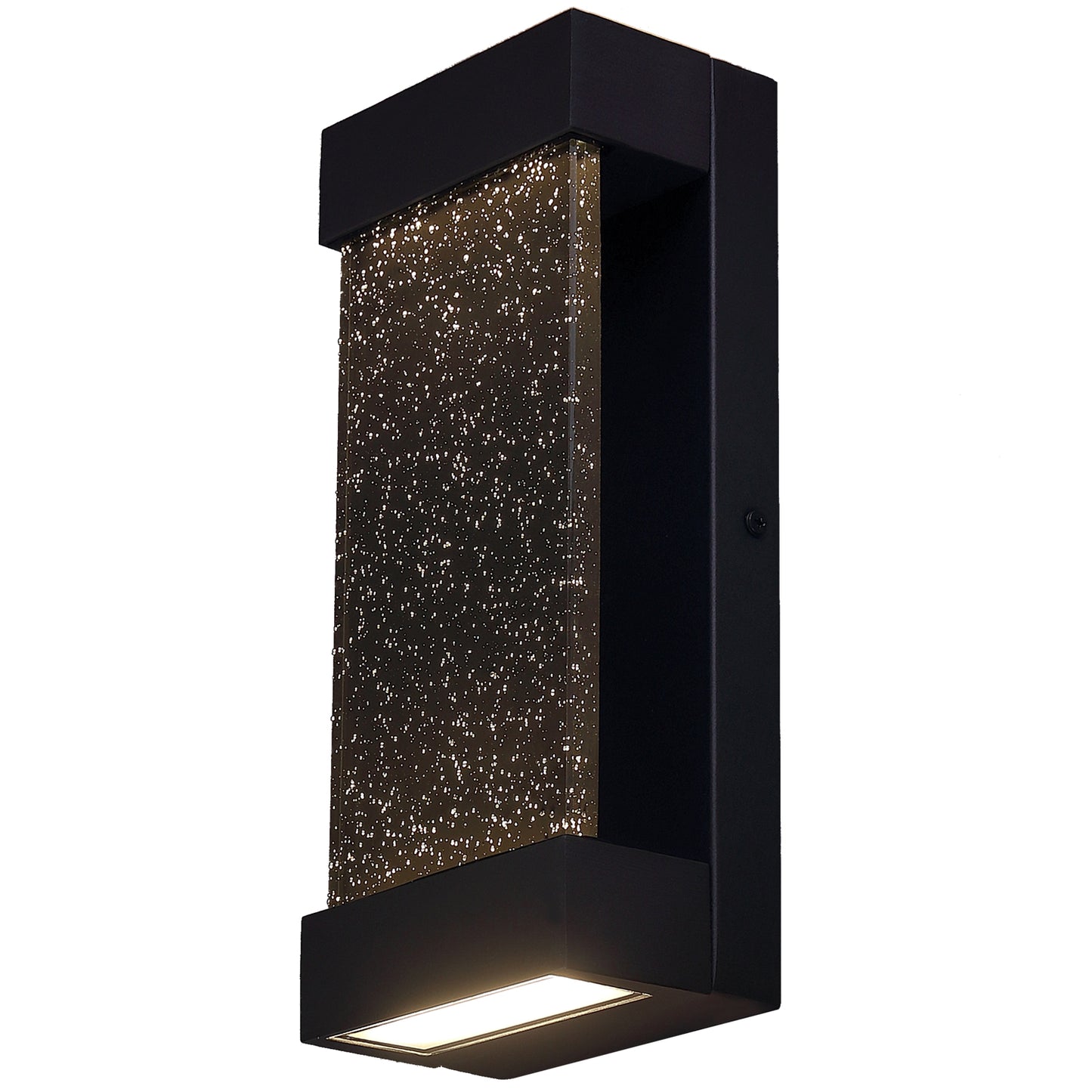 Sunlite 81205 Wall Sconce Dark Seedy Acrylic Up/Down Lights 12" Dimmable 120V Black