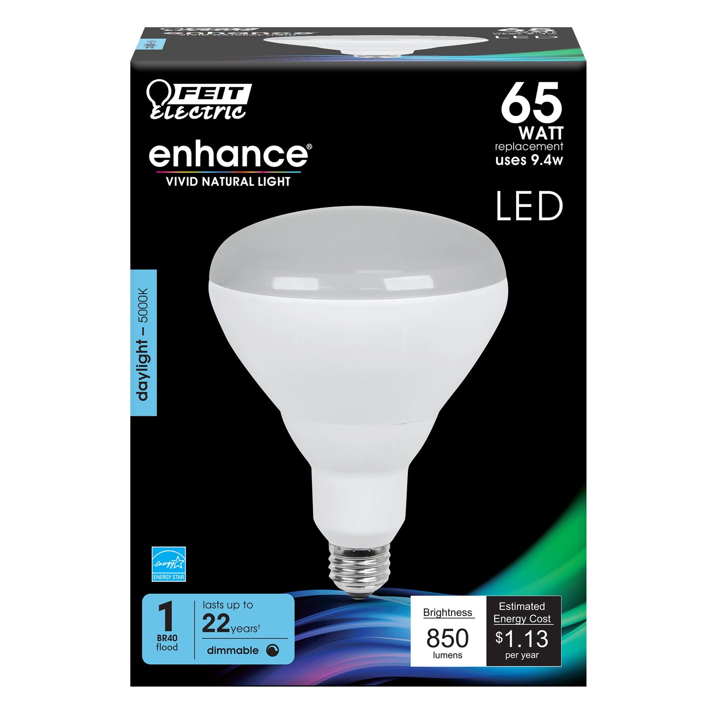 850 Lumen 5000K LED BR40