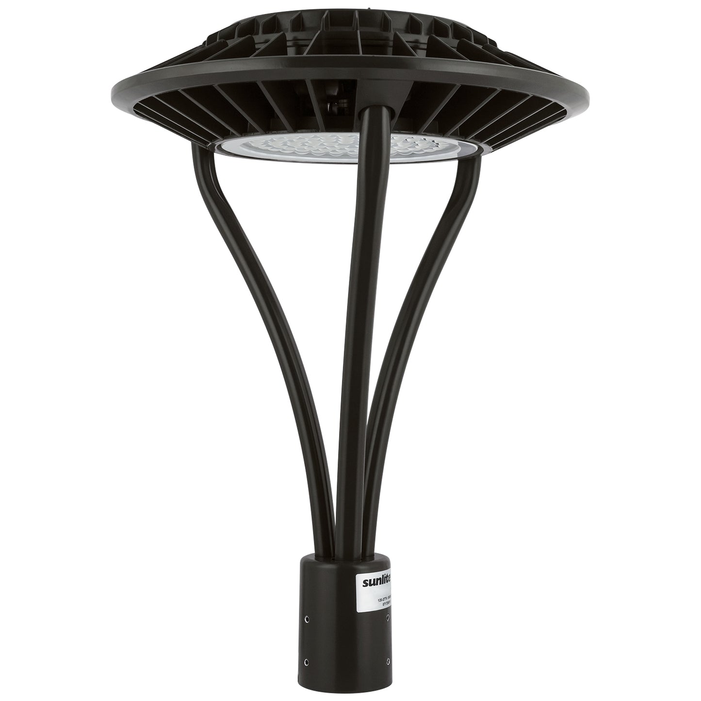 Sunlite 49180-SU LED Circular Pole-Top Commercial Outdoor Fixture, Dimmable, Frosted Bronze Finish, 6750 Lumens, 120-277 V, 60 Watt , 50K - Super White