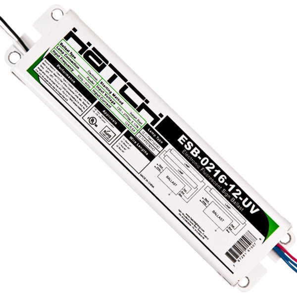Electronic Sign Ballast - 2-16 ft. Total Lamp Length - (1-2 Lamps) 120/277 Volt - Hatch ESB-0216-12-UV