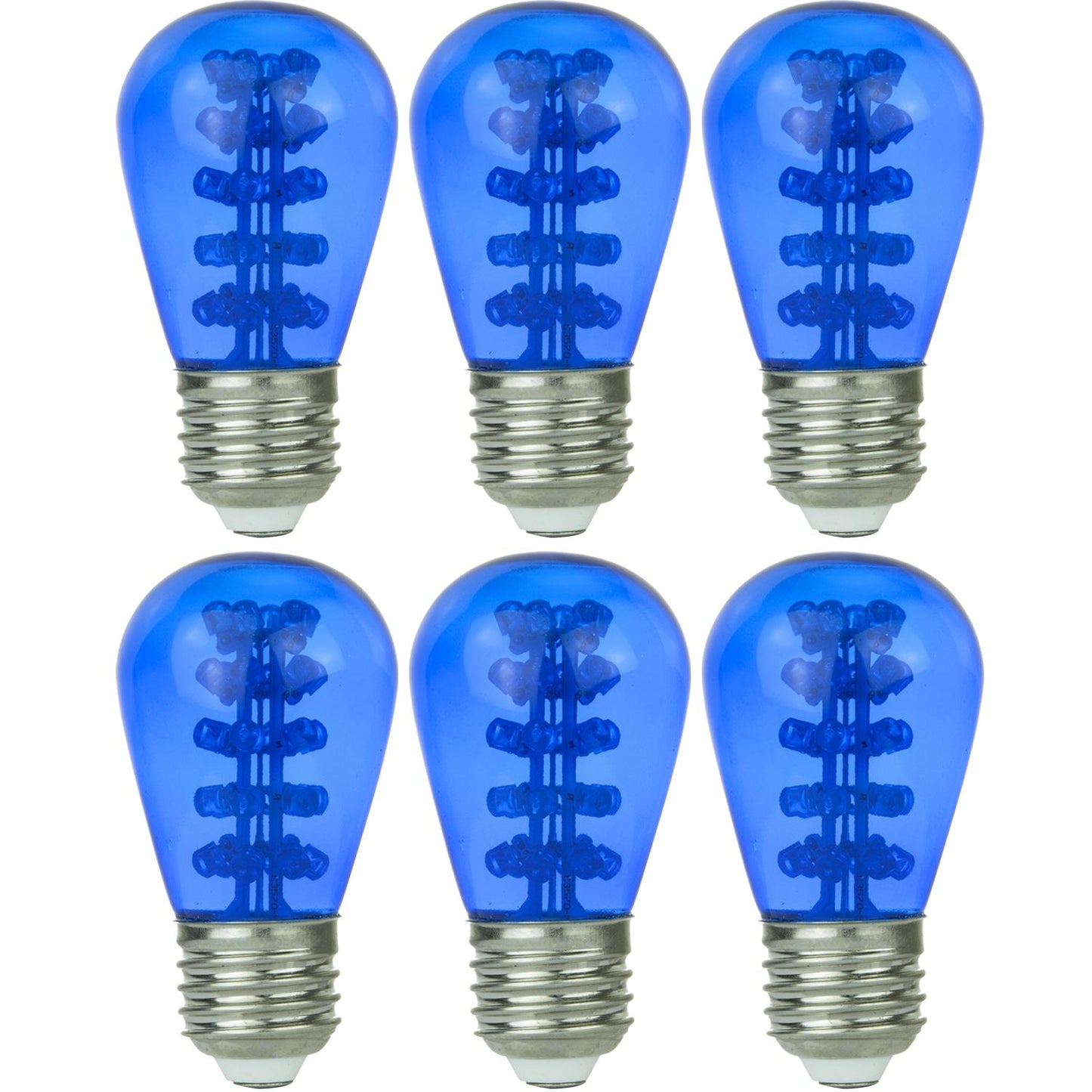 Sunlite 80362 LED S14 Colored Sign 0.9W (10W Equivalent) Bulb Medium (E26) Base Blue