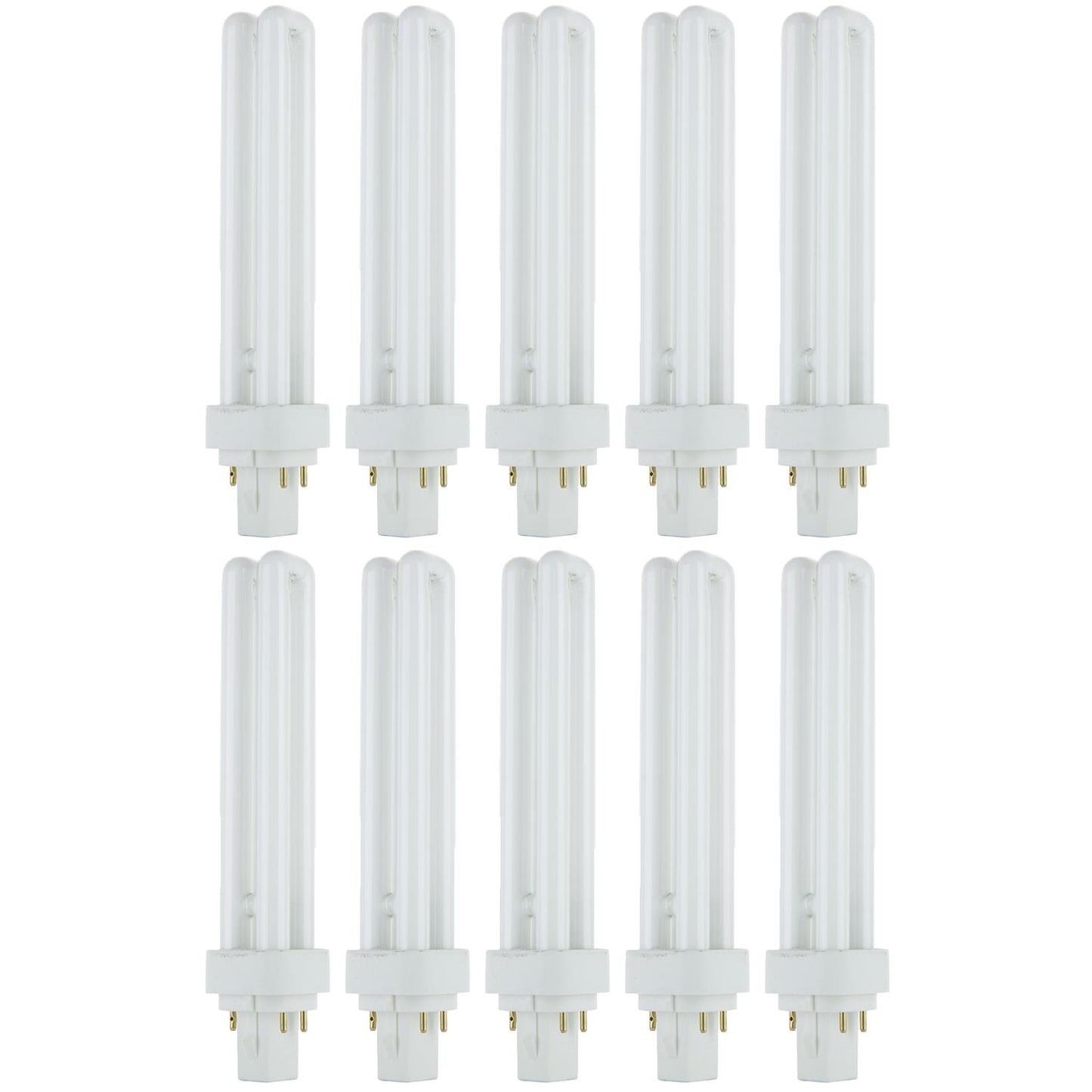 Sunlite 26 Watt PLD 4-Pin Double U-Shaped Twin Tube, G24Q-3 Base, Soft White