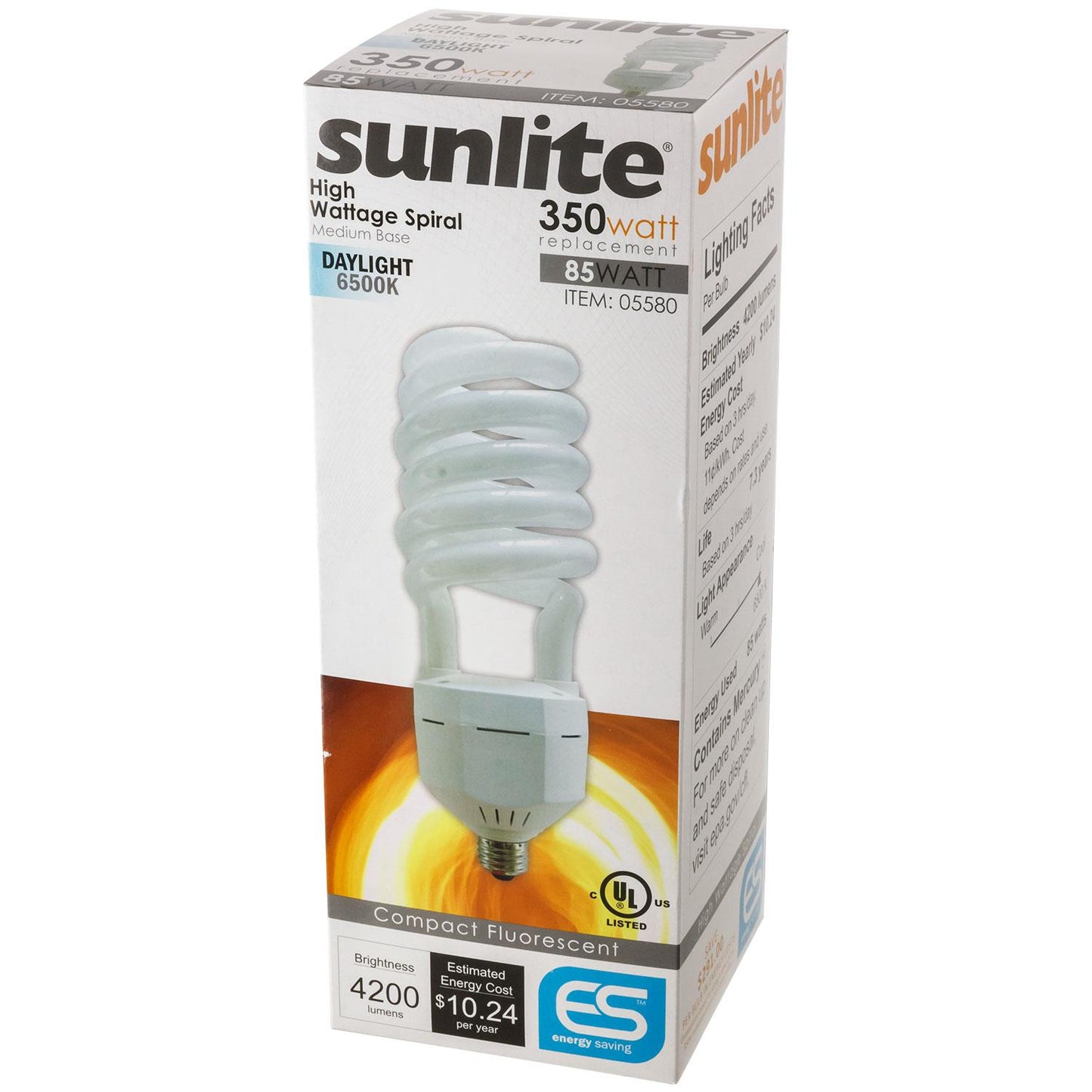 Sunlite 85 Watt High Wattage Spiral, Medium Base, Daylight