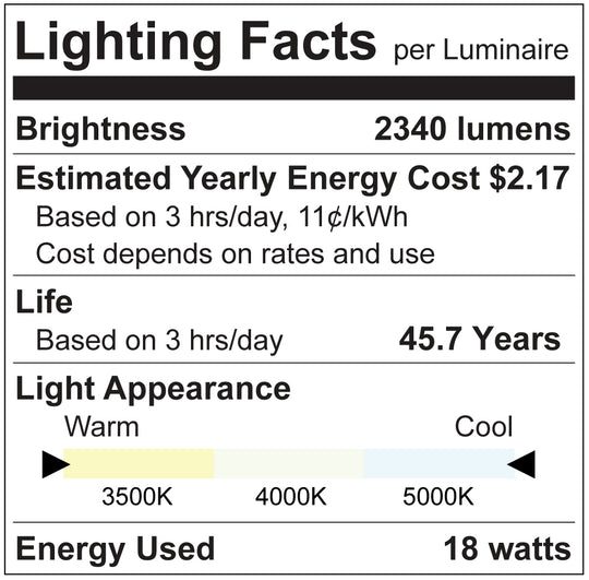 Luxrite LED 4' T8 3 Way Universal Light Tube, G13 Base, 18W, 2340 Lumens, Color Selectable - 3500K/4000K/5000K, 83 CRI, Frosted White Finish, Dimmable (LR34235)