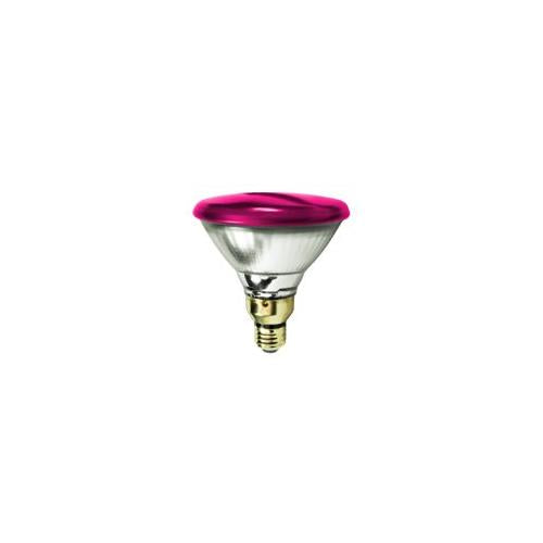 Bulbrite H90PAR38P 90 Watt Dimmable Colored Light Halogen PAR38, Medium Base, Pink