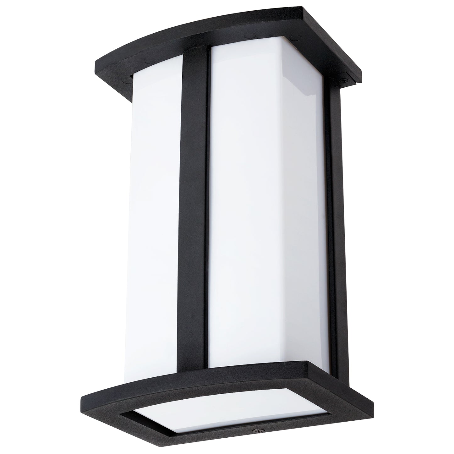 Sunlite 46093 Modern Wall Sconce Light Fixture, Medium Base Socket (E26), A19 Bulb, Indoor, Opal Shade, Matte Black Frame, Bathrooms, Hallways & Entryways