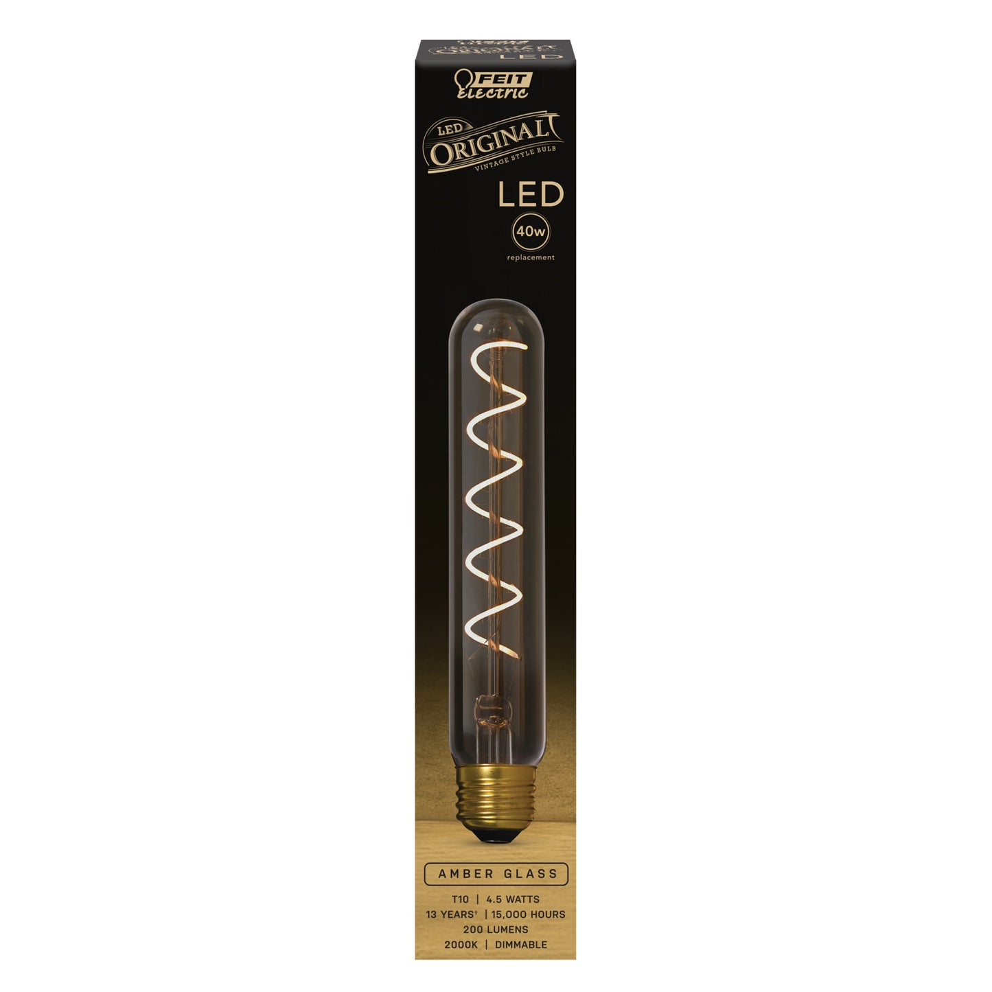 T10 Dimmable Original Vintage Spiral Filament LED
