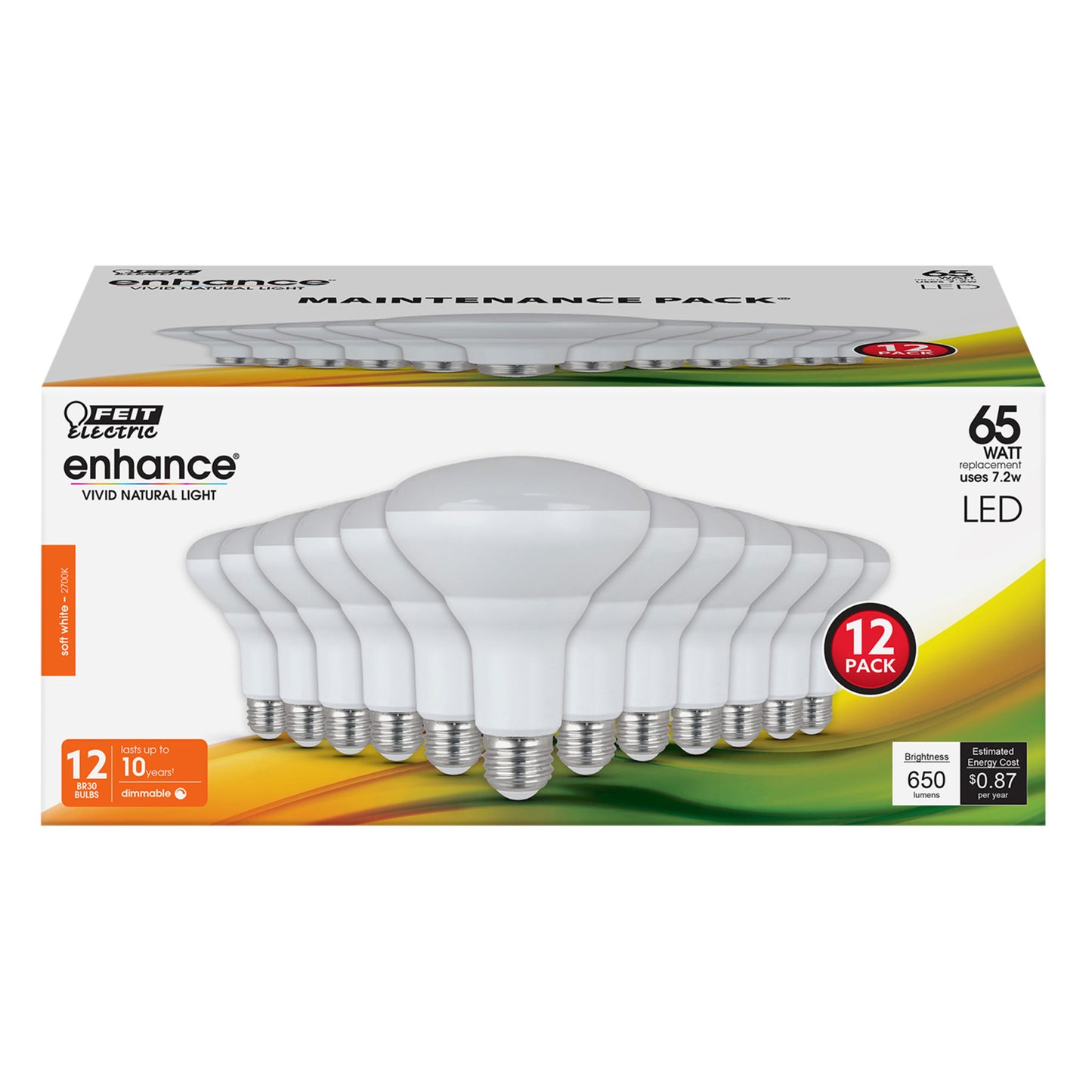 650 Lumen 2700K Dimmable BR30 LED