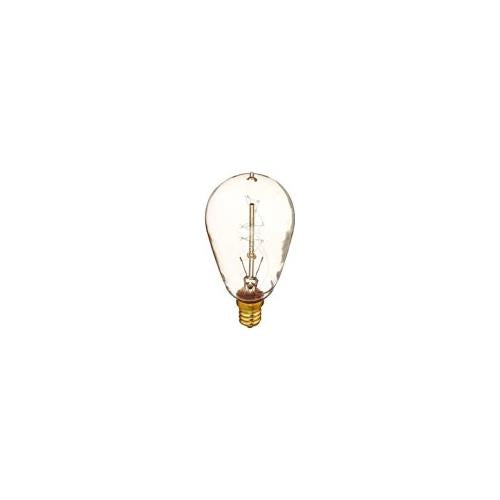 Bulbrite NOS25ST15/E12 25 Watt Nostalgic Incandescent Edison ST15, Vintage Spiral Filament, Candelabra Base, Antique Finish