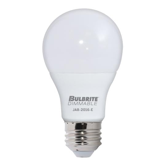 BULBRITE LED A19 MEDIUM SCREW (E26) 9W DIMMABLE LIGHT BULB 2700K/WARM WHITE 60W INCANDESCENT EQUIVALENT 4PK (774100)