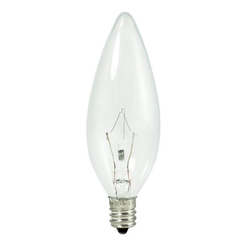 BULBRITE KRYPTON B10 CANDELABRA SCREW (E12) 40W DIMMABLE LIGHT BULB 2700K/WARM WHITE 20PK (460040)