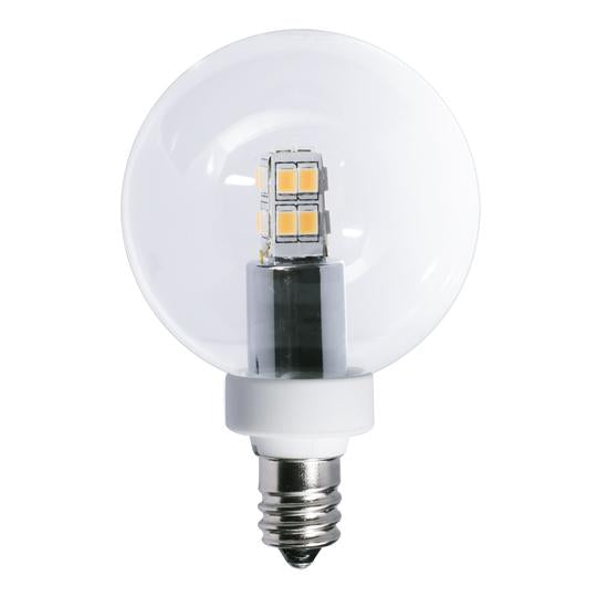 BULBRITE LED G16 CANDELABRA SCREW (E12) 6W NON-DIMMABLE LIGHT BULB 2700K/WARM WHITE 25W INCANDESCENT EQUIVALENT 2PK (770145)