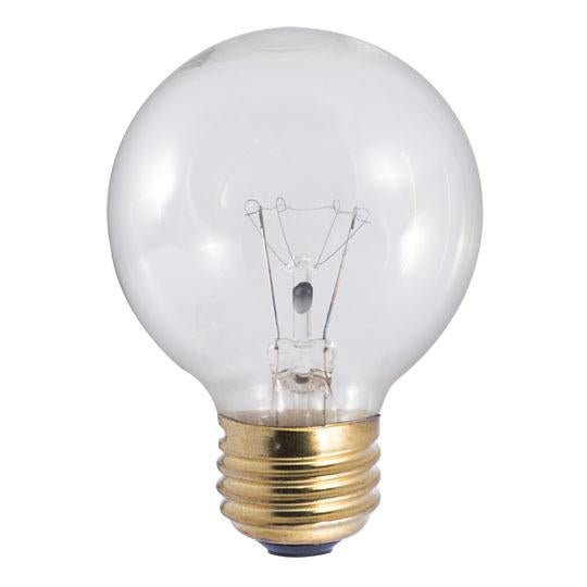 BULBRITE INCANDESCENT G19 MEDIUM SCREW (E26) 25W DIMMABLE LIGHT BULB 2700K/WARM WHITE 25PK (321025)