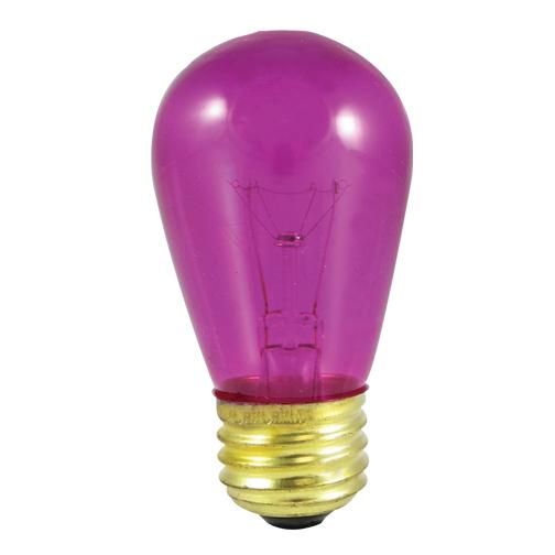 BULBRITE INCANDESCENT S14 MEDIUM SCREW (E26) 11W DIMMABLE LIGHT BULB 2700K/WARM WHITE 25PK (701501)