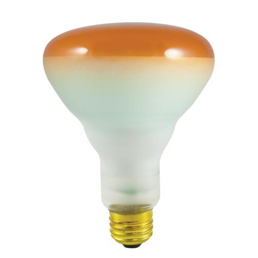 BULBRITE INCANDESCENT BR30 MEDIUM SCREW (E26) 75W DIMMABLE LIGHT BULB AMBER 8PK (242075)