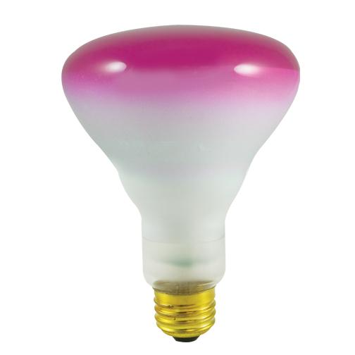 BULBRITE INCANDESCENT BR30 MEDIUM SCREW (E26) 75W DIMMABLE LIGHT BULB PINK 8PK (246075)