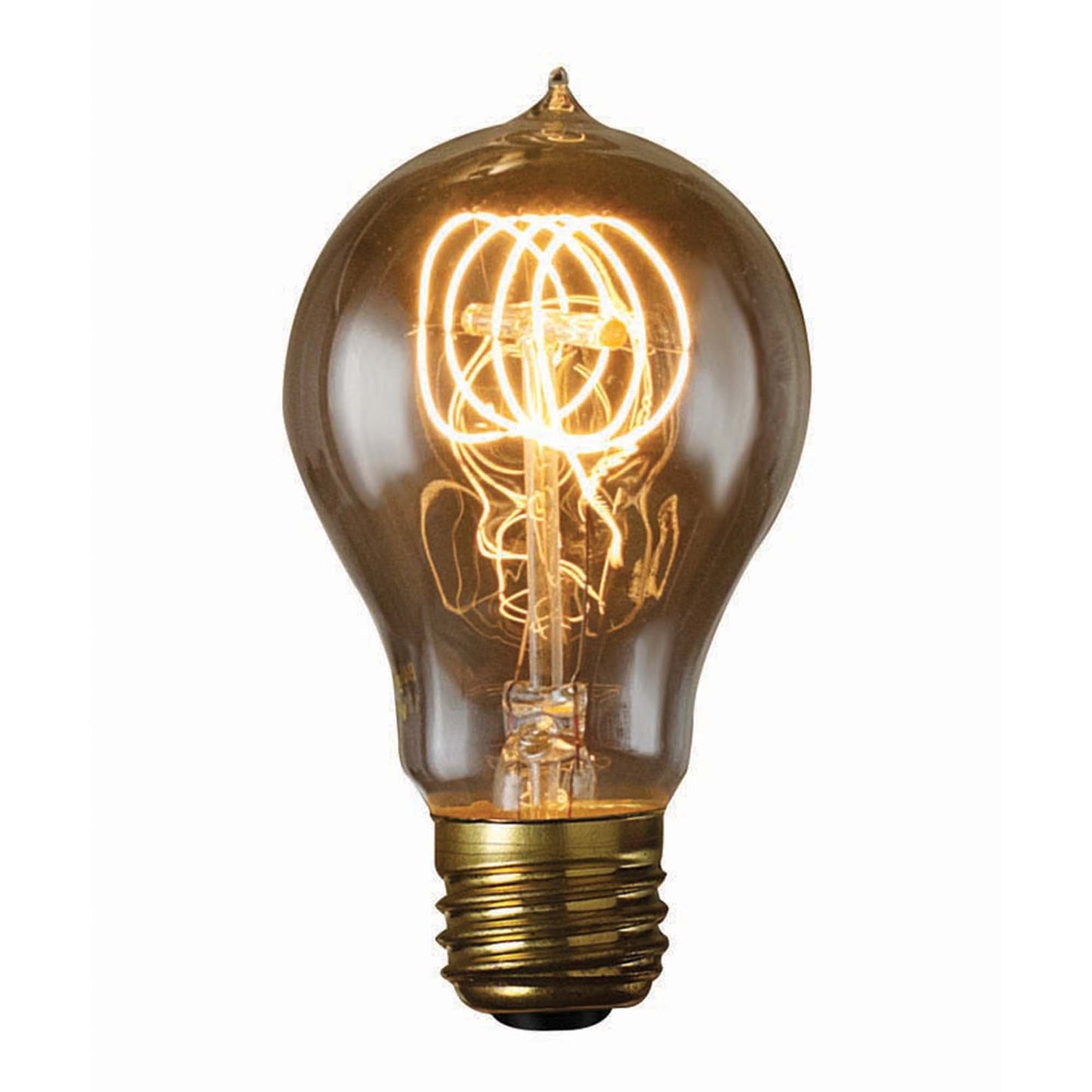 BULBRITE INCANDESCENT A21 MEDIUM SCREW (E26) 40W DIMMABLE NOSTALGIC LIGHT BULB 2200K/AMBER 4PK (134030)