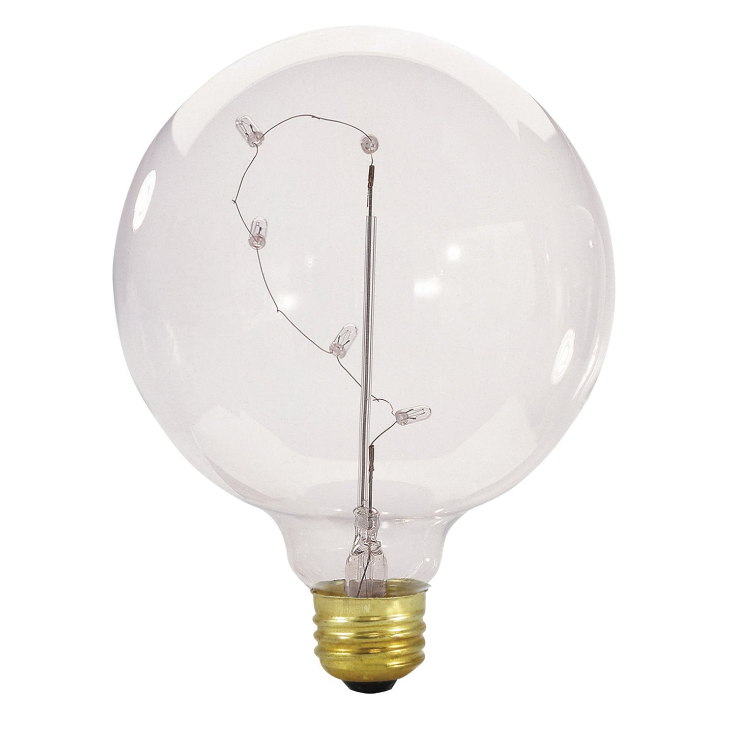 BULBRITE INCANDESCENT G40 MEDIUM SCREW (E26) 5W DIMMABLE LIGHT BULB 2700K/WARM WHITE STARLIGHT 2PK (716350)