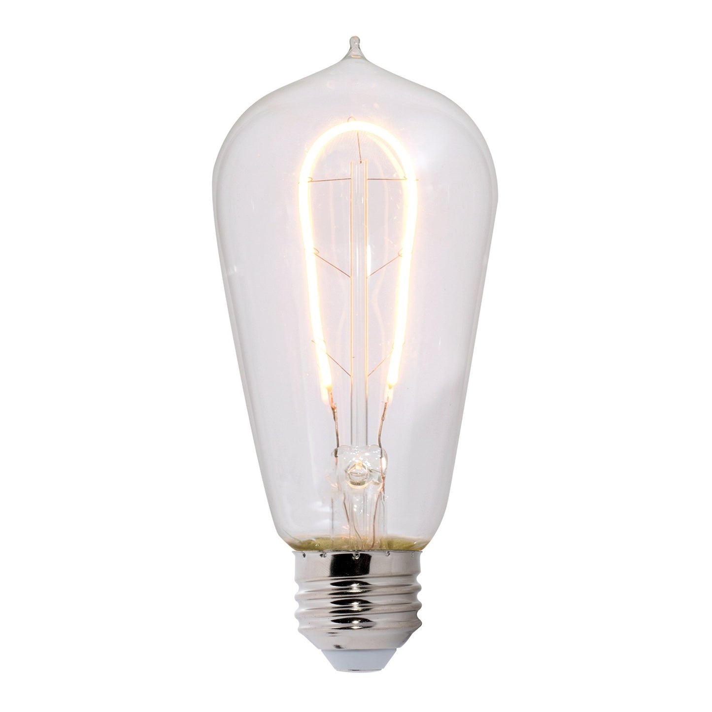 BULBRITE LED ST18 MEDIUM SCREW (E26) 2W FULLY COMPATIBLE DIMMING FILAMENT NOSTALGIC LIGHT BULB 2200K/AMBER LIGHT 25W INCANDESCENT EQUIVALENT 2PK (776510)